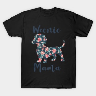 Dachshund  Weenie Mama Weiner Dog Mom  Women T-Shirt